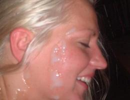 A amorous amateur cuties facialized pictures Image 1