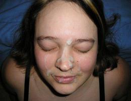 A sexy sluts facialized from a strong man collection Image 9