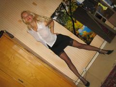 All of my ex GFs and my horny sexciting wife like posing for me in their favourite nylon stockings. Image 6