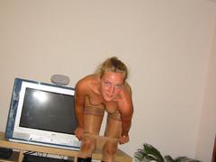 Each of my GFs like my hot charming wife likes wearing favourite stockings while having sex. Image 5