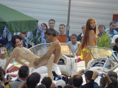 Those fascinating sextractive young women get too hot during the fantastic strip show that can't stop it turning into real porn action! Image 1