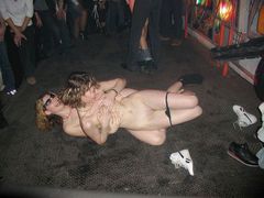 Our amazing girls become so sexcited during their amazing strip show that can't stop it coming to porn action! Image 5