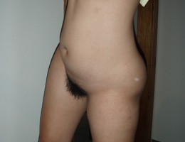 Bitch with perfect tits and nipples and a lovely hairy pussy  gallery Image 1