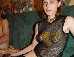 My wife in stockings no panty gal Image 4