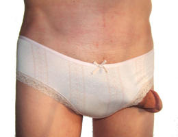 Man in girlfriends panties gellery Image 8