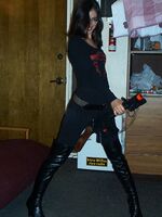 black spandex shorts