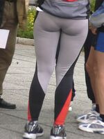 girls in spandex shorts