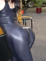 girls in spandex shorts