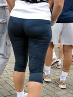 girls in spandex shorts