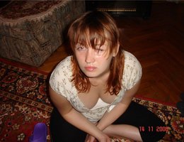 A chicks giving a blowjob and taking a facial series Image 6