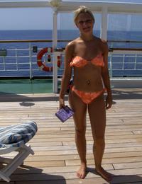 A slut on open swim suit at the Apollo Image 12