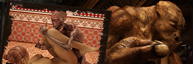 There is no escape for sexy girls from alien monsters fucking hunters, hidden in darkest pigeonholes!