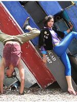 girls in spandex shorts