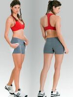 girls in spandex shorts